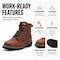 Handpoint Men's 6 in Soft Toe Slip Resistant Durable Breathable Work Boots, 6.5 84314D-6.5 - alternate 4