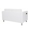 Office Star Products Atlantic Loveseat, White ATL52-R101 - alternate 2