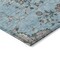 Homeroots 3' X 5' Sky Blue Gray And Charcoal Floral Washable Indoor Outdoor Area Rug 605485 - alternate 7