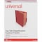 Universal Six-Section Classification Folders, 2 Dividers, 6 Fasteners, Letter Size, Brick Red, 20PK UNV10408 - alternate 1