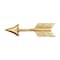 Homeroots Set of Six Brass Cast Aluminum Arrow Drawer Pull Knobs, 6PK 635772 - alternate 1