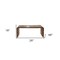 Homeroots 26" Brown Solid Wood Stripes Coffee Table 565091 - alternate 6