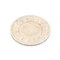 Homeroots 13" Natural And White Distressed Solid Wood Geometric Handmade Round Charger Plate 633182 - alternate 1