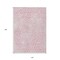 Homeroots 10' X 14' Pink And Ivory Geometric Washable Indoor Outdoor Area Rug 595108 - alternate 6