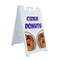 Signmission Cider Donuts, A-Frame & 2 Decals Installed, Heavy-Duty Plastic Frame SBHD-D-2436-Cider Donuts - alternate 1