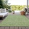 Homeroots 9' X 12' Green Black And Ivory Geometric Washable Indoor Outdoor Area Rug 596732 - alternate 8