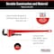 Ridgid 48" Heavy-Duty Straight Pipe Wrench, 6" Pipe Capacity, Red 31040 - alternate 6
