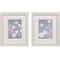Homeroots Set Of Two Garden Party Distressed White Framed Wall Art, 2PK 649309 - alternate 1