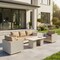 Leisuremod Arvin 4-Pc Aluminum Patio Set, Sintered Stone Table, Rust-Resistant, 4PK AOCS48-83-33TP - alternate 8