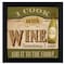 Homeroots I Cook with Wine Black Framed Print Kitchen Wall Art 405465 - alternate 1