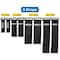 Grizzly Supply Stretch Cinch Strap, 6, 9, 12, 18 in L, 1, 1.5, 2 in W, Hook and Loop Closure, Reusable, Black, 8PK GS-HLSTR6x9x12x18-0 - alternate 10