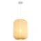 Jonathan Y Aurelia 13.75" 1-Light Scandinavian Japandi Adjustable Lantern Metal w/Ribbed Cocoon Capsule Shade L JYL4207A - alternate 1