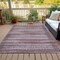 Homeroots 10' X 14' Brown And Beige Striped Washable Indoor Outdoor Area Rug 631484 - alternate 7