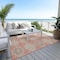 Homeroots 3' X 5' Salmon And Beige Floral Washable Indoor Outdoor Area Rug 610775 - alternate 7