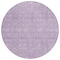 Homeroots 8' Lavender Lilac And Ivory Round Floral Washable Indoor Outdoor Area Rug 582358 - alternate 7