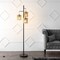 Jonathan Y Isla 70.75" 3-Light Mid-Century Bohemian Metal/Rope LED Floor Lamp, Black/Natural JYL1150A - alternate 6