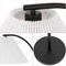Jonathan Y Devon 60.5" Modern Glam Metal Arc LED Floor Lamp with Pleated Shade, Black/White JYL1148B - alternate 9