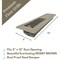 Sierra Grates 2 in. H X 12 in. W 2-Way 45 Degree Louvered, Steel, Brown Floor Register TWF212-BRN - alternate 2