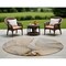 Homeroots 8' Round Beige Round Abstract Washable Non Skid Indoor Outdoor Area Rug 559672 - alternate 1