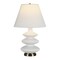 Homeroots 26" White and Gold Glass Gourd Table Lamp With White Empire Shade 524525 - alternate 8
