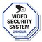 Signmission Video Security System 24 Hour, 10 inch X 10 inch, Aluminum Metal Signs, 2PK OC-A-2PACK-10-4 - alternate 1