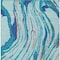 Homeroots 3' X 5' Blue Pink And Green Abstract Washable Indoor Outdoor Area Rug 600222 - alternate 6