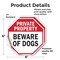 Signmission Private Property Beware of Dogs, 6 inch X 6 inch, Vinyl Decal, 2PK OC-D-2PACK-6-151 - alternate 4