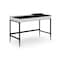 Homeroots 43" Black and White Writing Desk With Two Drawers 543770 - alternate 5