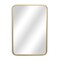 Homeroots 32" Gold Metal Beaded Accent Mirror 632592 - alternate 6