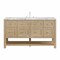 James Martin Vanities Breckenridge 60 in. Single Vanity, Whitewashed Oak, w/ 3 CM Carrara Marble Top 330-V60S-WWO-3CAR - alternate 1