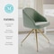 Martha Stewart Sora Upholstered Stationary Office Chair in Sage/Polished Brass CH-222119-SG-GLD-MS - alternate 9