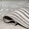 Jonathan Y Maribo High-Low Abstract Groovy Striped Gray/Ivory 6 ft Round Indoor/Outdoor Area Rug SCN103B-6R - alternate 5