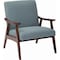 Ave 6 Collection: Davis Arm Chair, Wood Back, 26-1/2 in W 28-1/2" L 32-1/4" H, Fixed Arms, Fabric Seat DVS51-K21 - alternate 1