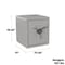 Sanctuary Select 1.7 Cu Ft FP/WP Home and Office Safe, Frost Gray SA24S-SEL1917 - alternate 6