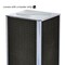 Azar Displays Four-Sided Pegboard Tower Floor Display, Rotating Wheeled Base, 16 in W x 67 in H, Black 700407-BLK - alternate 5