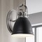 Jonathan Y Phineas 7" 1-Light Adjustable Farmhouse Bohemian Iron LED Vanity Light, Black/Nickel JYL1114A - alternate 8