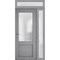 Vdomdoors Front Exterior Prehung FiberGlass Door Frosted Glass / Manux 8422 Grey Ash / Sidelight and Transom MANUX8422EXD-SS-W36+14 x H80+14-RH - alternate 5