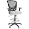 We'Re It Zapp-2 Black Mesh Back Drafting Stool with Footring and Gray Fabric Seat OFD500ST-GRY - alternate 1