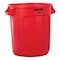 Rubbermaid Commercial Brute(R) 10 gal Round Trash Can, Red, None, Plastic, Not Applicable FG261000RED - alternate 1