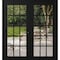 Vdomdoors Front Exterior Prehung Metal-Plastic Double Doors Clear Glass / MANUX 8151 Matte Black / Office Com MANUX8151DEXD-BLK-W72xH80-RH-I - alternate 1
