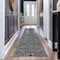 World Rug Gallery Bohemian Stripes Washable Non Slip Runner Rug 2 ft x 10 ft Black WR73BLACK2X10 - alternate 1