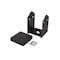 Simpson Strong-Tie Post Base Outdoor Accents 7.25in H X 6in W 12 Ga. Galvanized Steel Black APB66R - alternate 5
