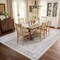 World Rug Gallery Blue and Ivory Medallion Rug - Machine Washable, Flat Pile, Family Friendly 7 ft 7 in x 9 ft 6 in WR172BLUE8X10 - alternate 9