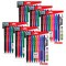 Pentel Wow! Retractable Ballpoint Pen, (1.4mm) Bold Line, Assorted Ink, 48PK BK444BP8M - alternate 1