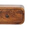 Homeroots 12" Chestnut Solid Wood One Drawer Floating Nightstand 653841 - alternate 7