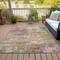 Homeroots 5' X 8' Beige Green And Purple Abstract Washable Indoor Outdoor Area Rug 630754 - alternate 6