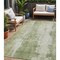 Homeroots 5' X 8' Sage And Ivory Abstract Washable Indoor Outdoor Area Rug 616191 - alternate 1