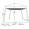 King Canopy Slant Leg 10ftx10ft Instant Pop Up Tent, Guy Ropes and Stakes, White SLANT10-WH - alternate 4