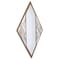 Homeroots 38" Brass And Silver Mixed Metal Diamond Accent Mirror 574031 - alternate 8