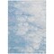 Homeroots 5' X 8' Sky Blue Denim Blue And Silver Abstract Washable Indoor Outdoor Area Rug 582219 - alternate 6